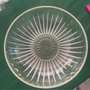 Vintage clear glass bowl